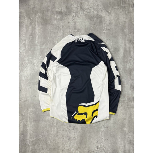 Fox 180 All Over Print Graphic Long Sleeve Motocross Jersey Size Medium White