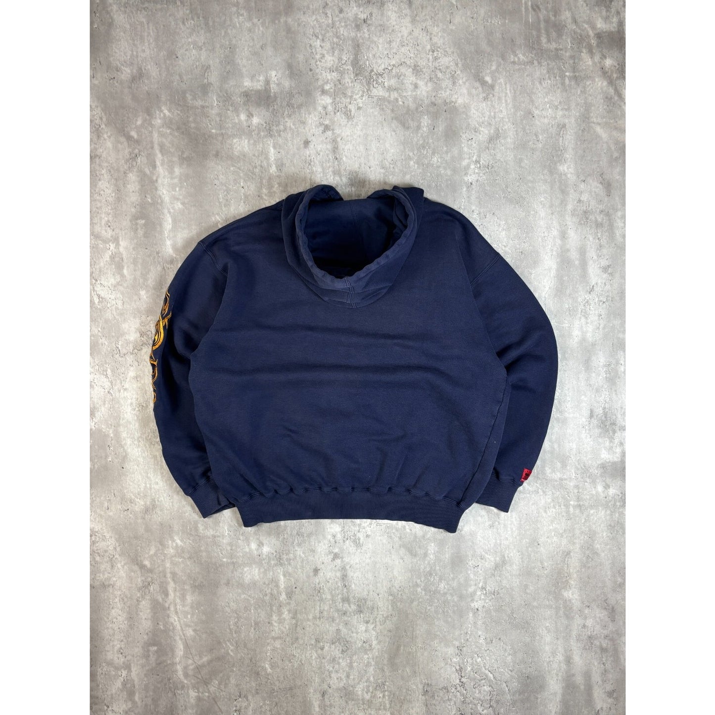 Vintage Y2K JNCO Embroidered Spellout Pullover Hooded Sweatshirt Size Medium