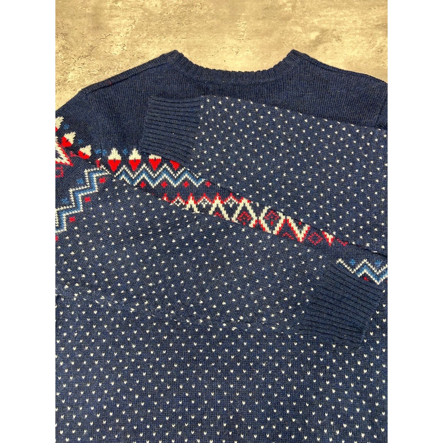 Vintage Urban Pipeline Geometric Striped Pullover Knit Sweater Size Medium