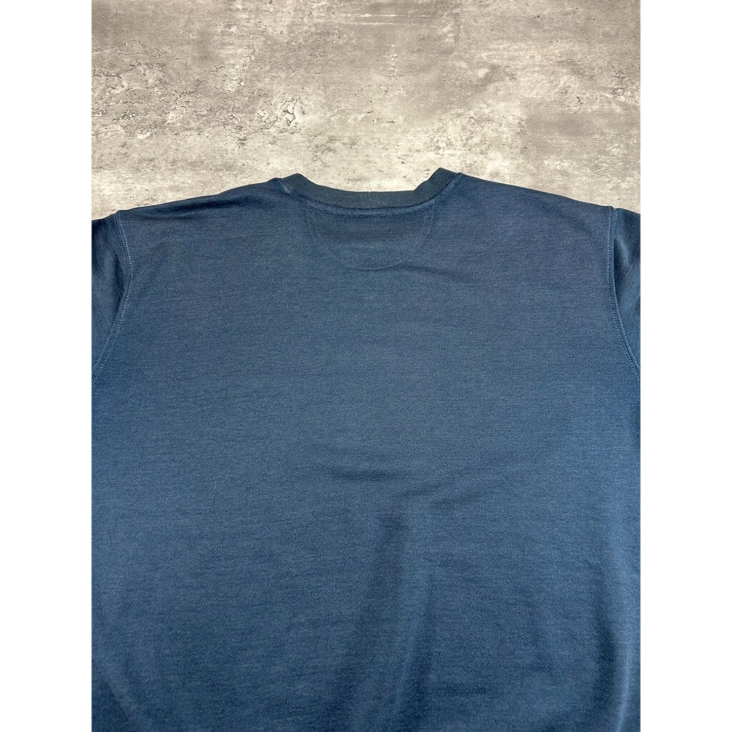 Vintage Carhartt Embroidered Patch Pullover Crewneck Sweatshirt Size Large Blue