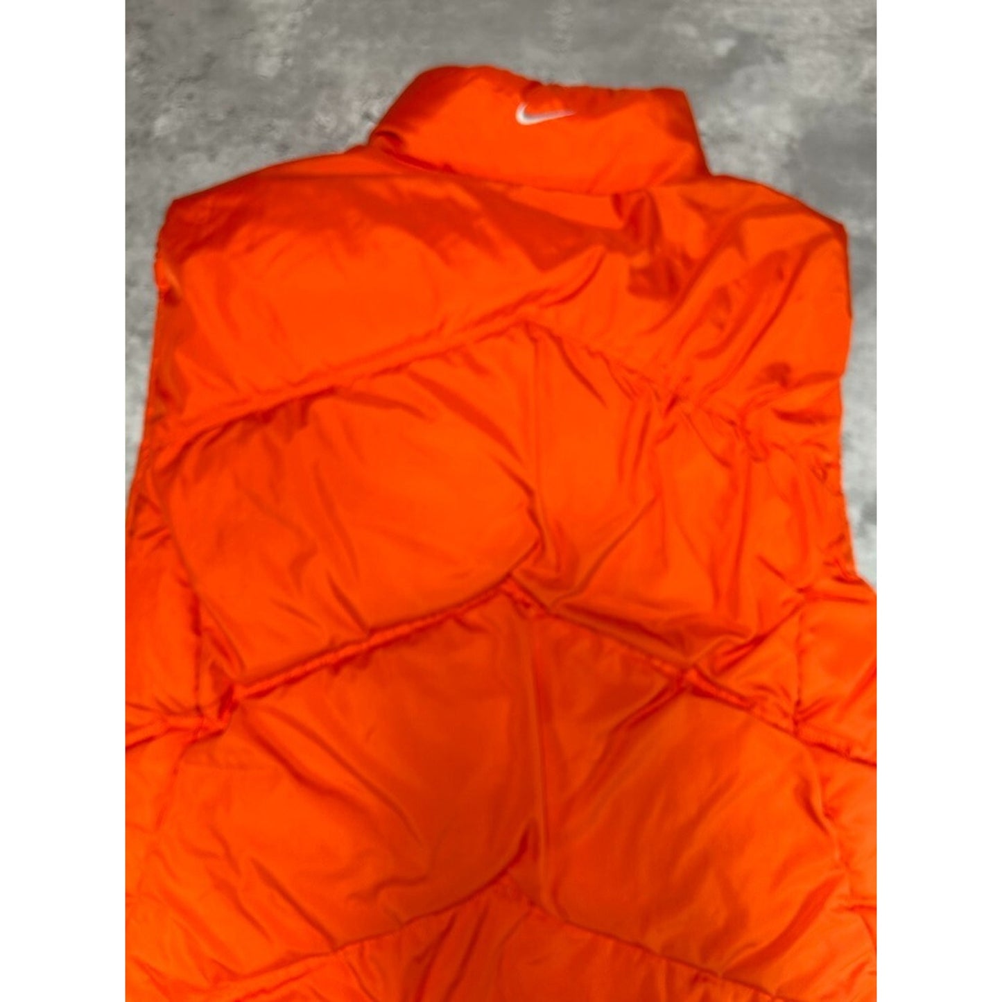 Vintage 2000s Nike Embroidered Swoosh Reversible Puffer Vest Size Small