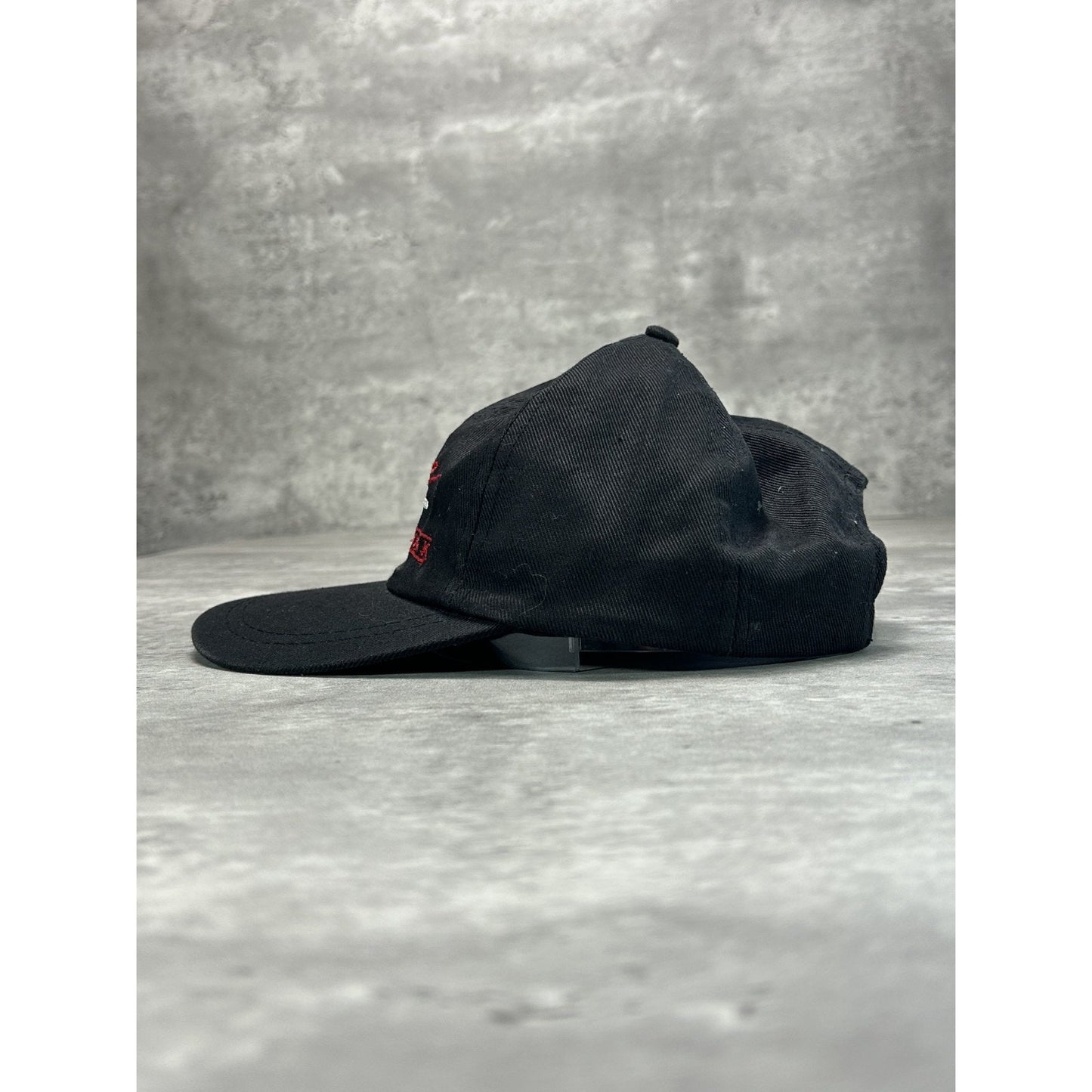 Vintage 90s Raceline Radio Network Embroidred Spellout Strapback Hat OSFA