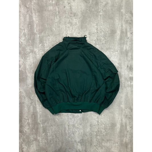 Vintage Lotus Embroidered Logo Full Zip Multi Pocket Bomber Jacket Size Large