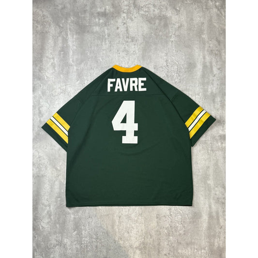 Vintage 90s Brett Favre #4 Green Bay Packers NFL Champion Football Jersey Sz 2XL
