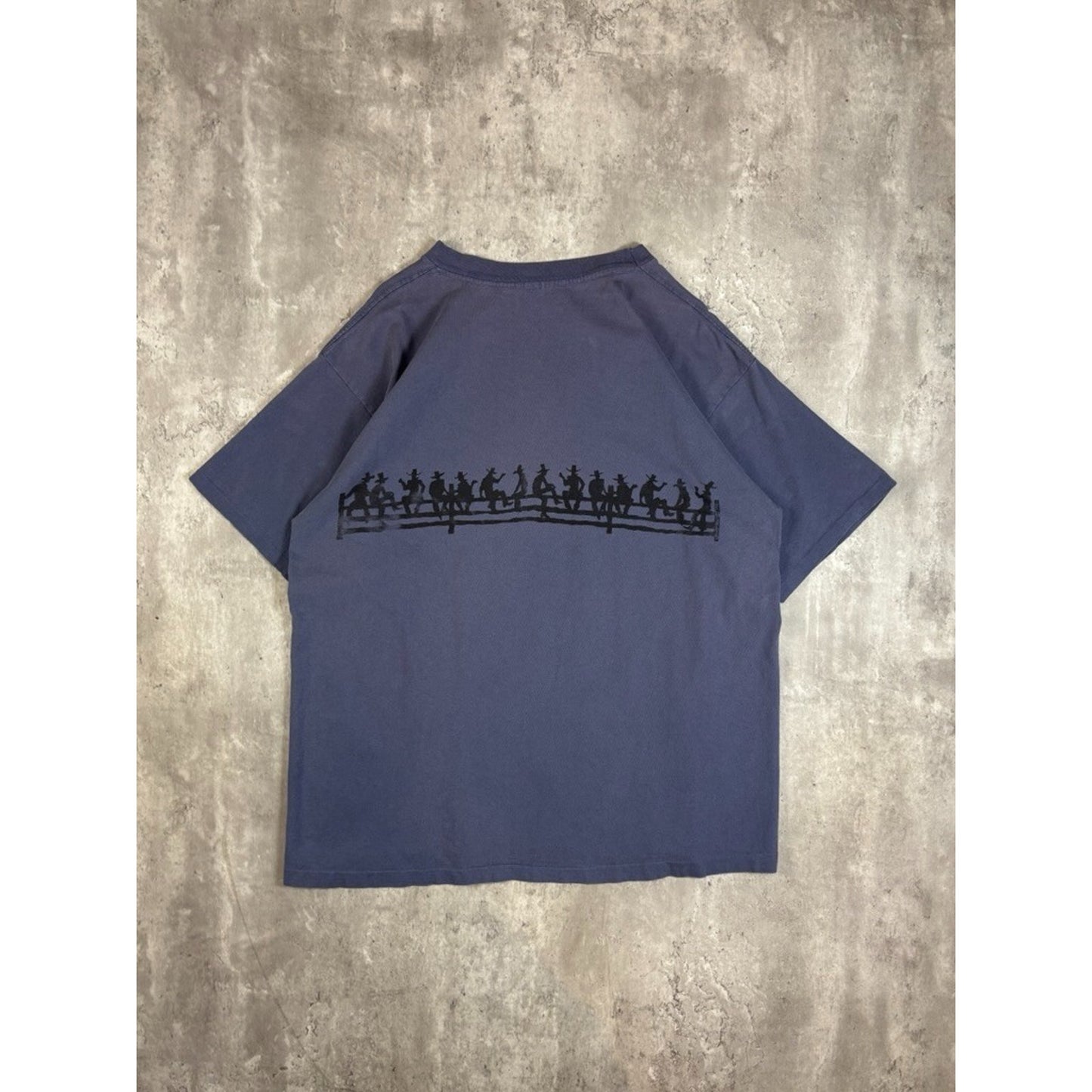 Vintage 1990s Lane Quest Ranch Cowboy Graphic Destination T-Shirt Size XL