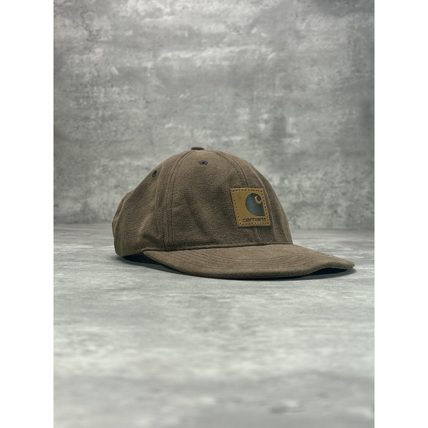 Vintage Carhartt Canvas Embroidered Patch Workwear Snapback Hat OSFA
