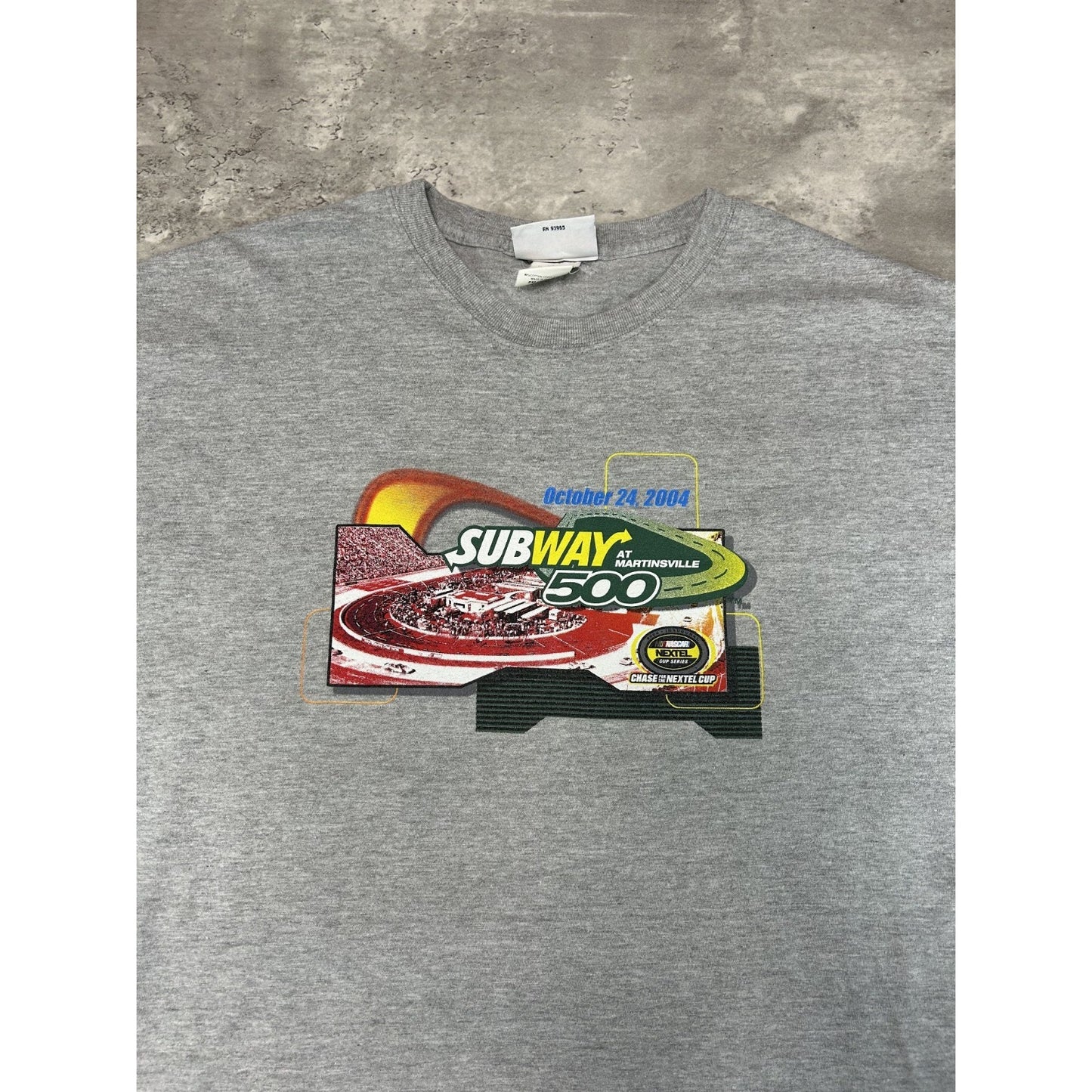 Vintage 2004 Martinville Subway 500 Nascar Racing Graphic T-Shirt Size 2XL