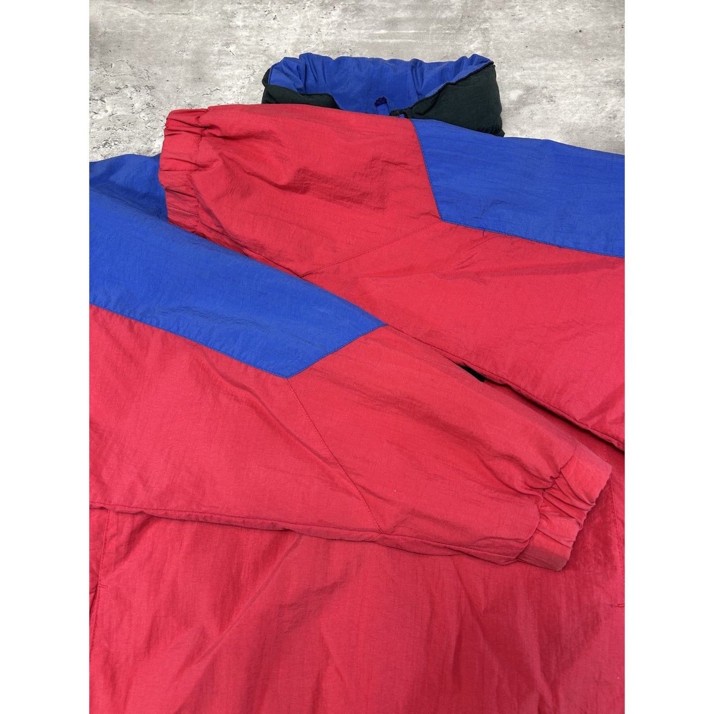 Vintage 90s Eddie Bauer 1/2 Zip Nylon Pullover Windbreaker Jacket Size Large