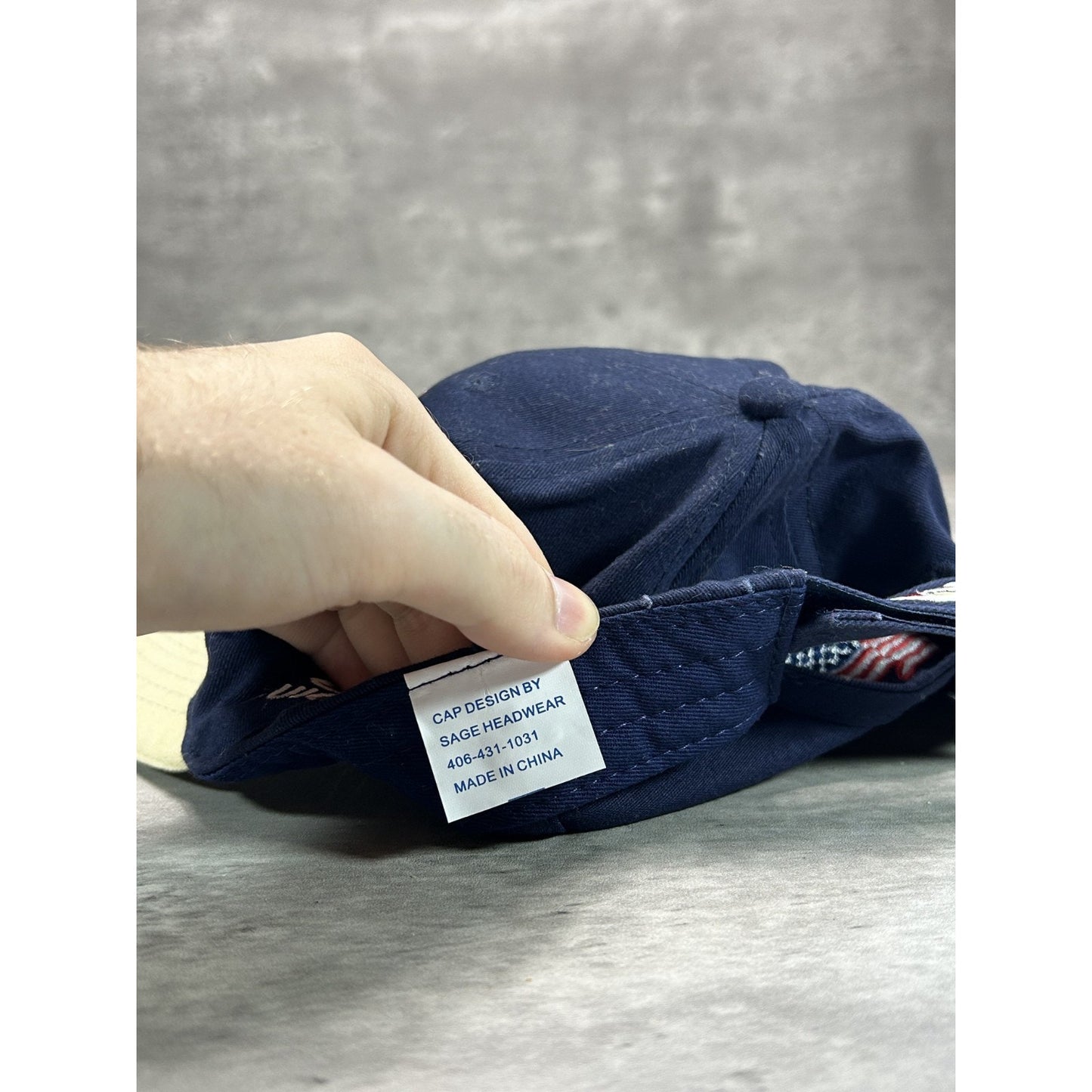Vintage Chevrolet Dondelinger Embroidered Logo Two Tone Strapback Hat OSFA