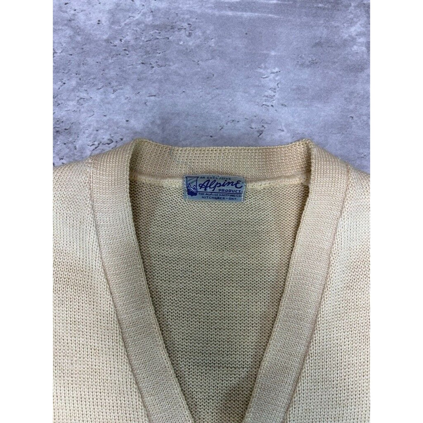 Vintage 1955 Georgian Bay SR Football Champs Cardigan Knit Sweater Size Large