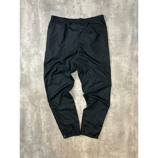 Vintage 80s/90s Nike Tonal Embroidered Logo Nylon Track Pants Size Medium