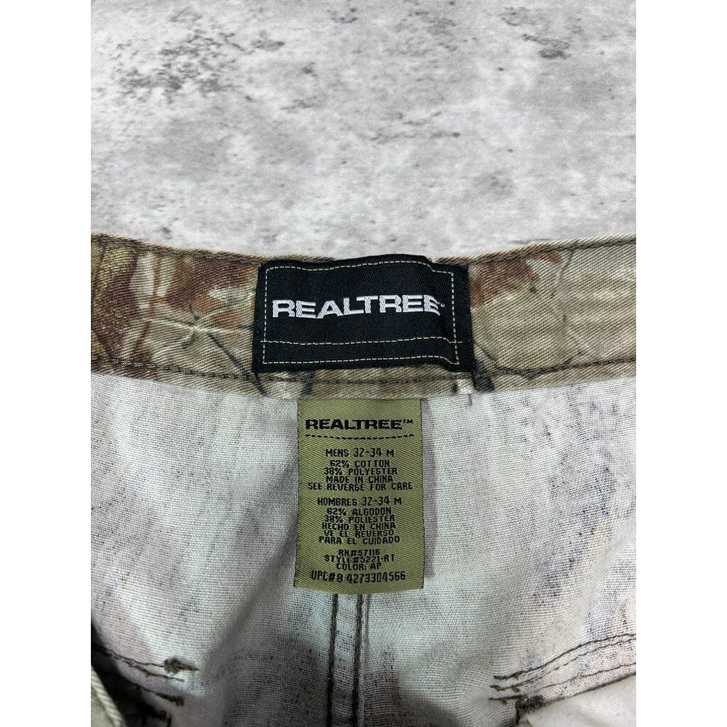 Vintage Realtree AP Tree Camo Hunting Cargo Pants Size 34