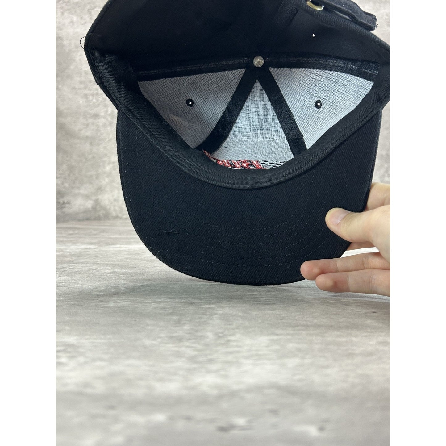 Vintage Budweiser Racing Embroidered Spellout Nascar Strapback Hat OSFA