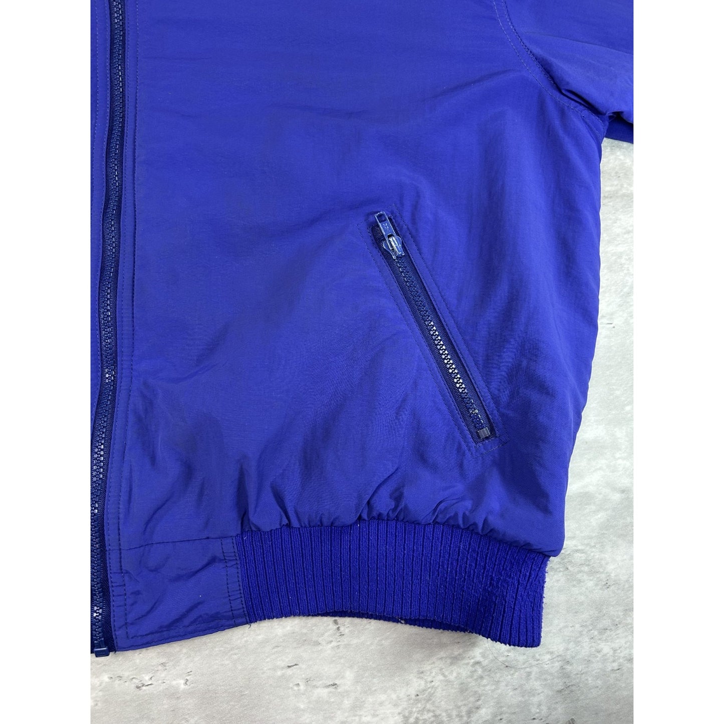 Vintage 90s Womens Eddie Bauer Fleece Lined Full Zip Nylon Bomber Jacket Size XL