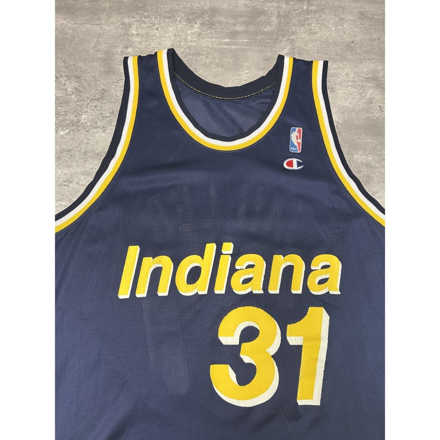 Vintage 90s Reggie Miller #31 Indiana Pacers NBA Champion Jersey Size Large