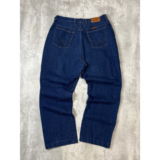 Vintage 70s/80s Wranglers Dark Wash Western Style Denim Pants Size 34