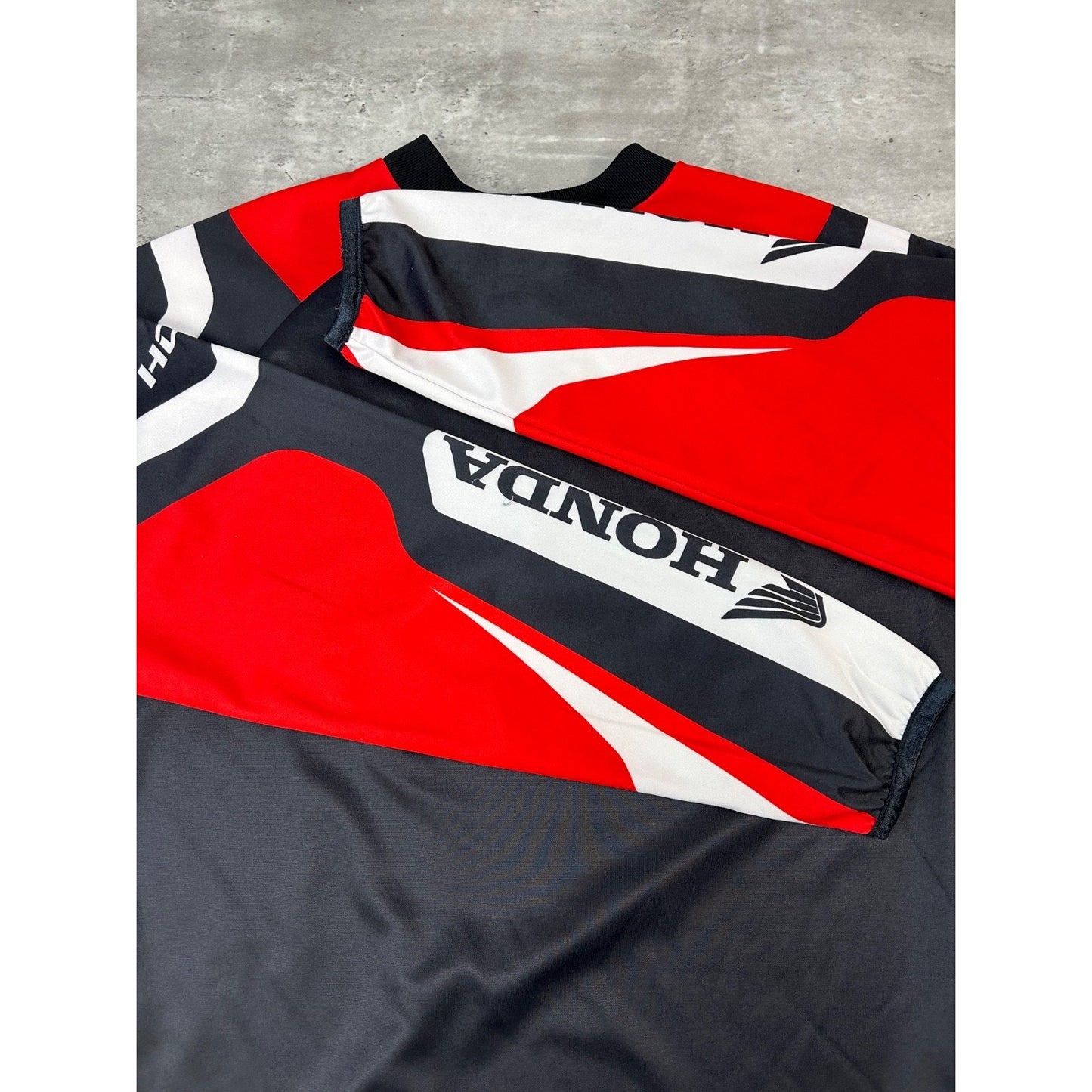Vintage Honda Fox Racing Graphic Long Sleeve Motocross Racing Jersey Size Medium