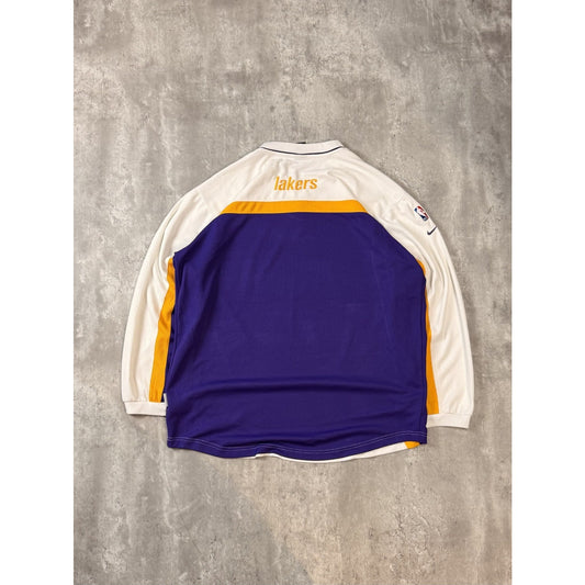 Vintage 2000s Los Angeles Lakers NBA Long Sleeve Practice Jersey Size XL