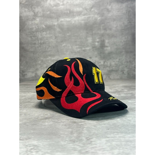 VTG Matt Kenseth #17 Dewalt Racing Nascar Embroidered Flames Strapback Hat OSFA