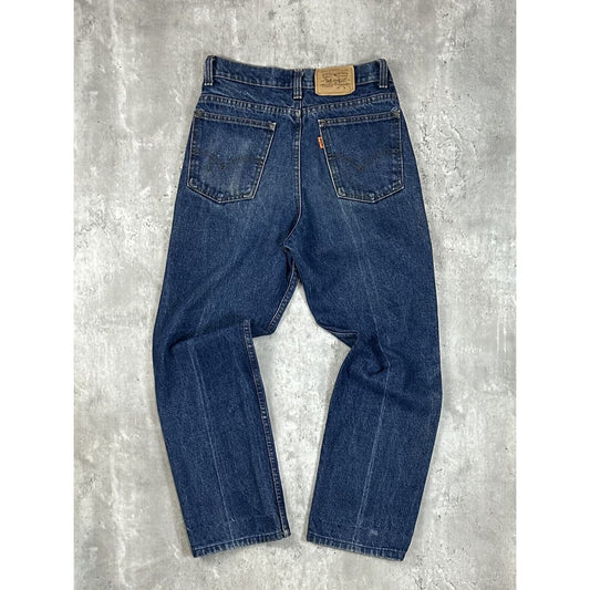 Vintage 80s/90s Levis Orange Tab Dark Wash Denim Pants Size 29 Blue