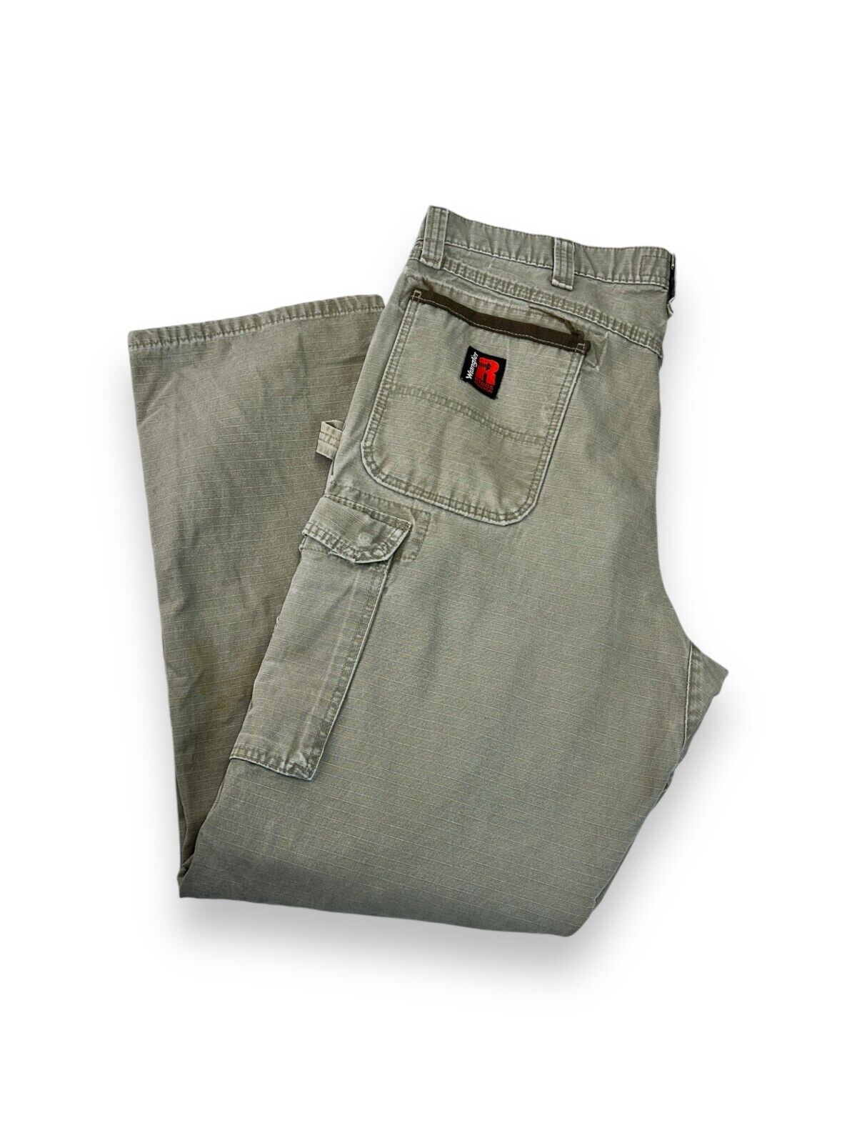 Vintage Wrangler Riggs Ripstop Canvas Workwear Cargo Pants Size 38W