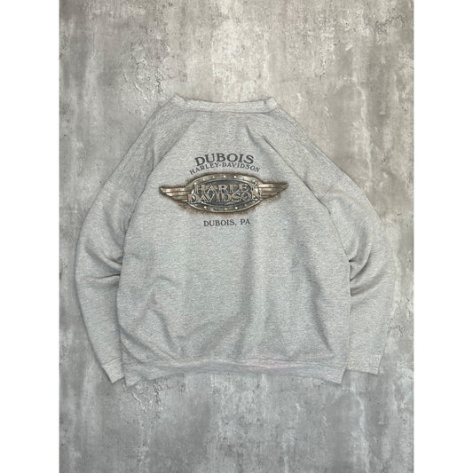 Harley Davidson Motorcycles Crest Graphic Sweatshirt Size 2XL Gray