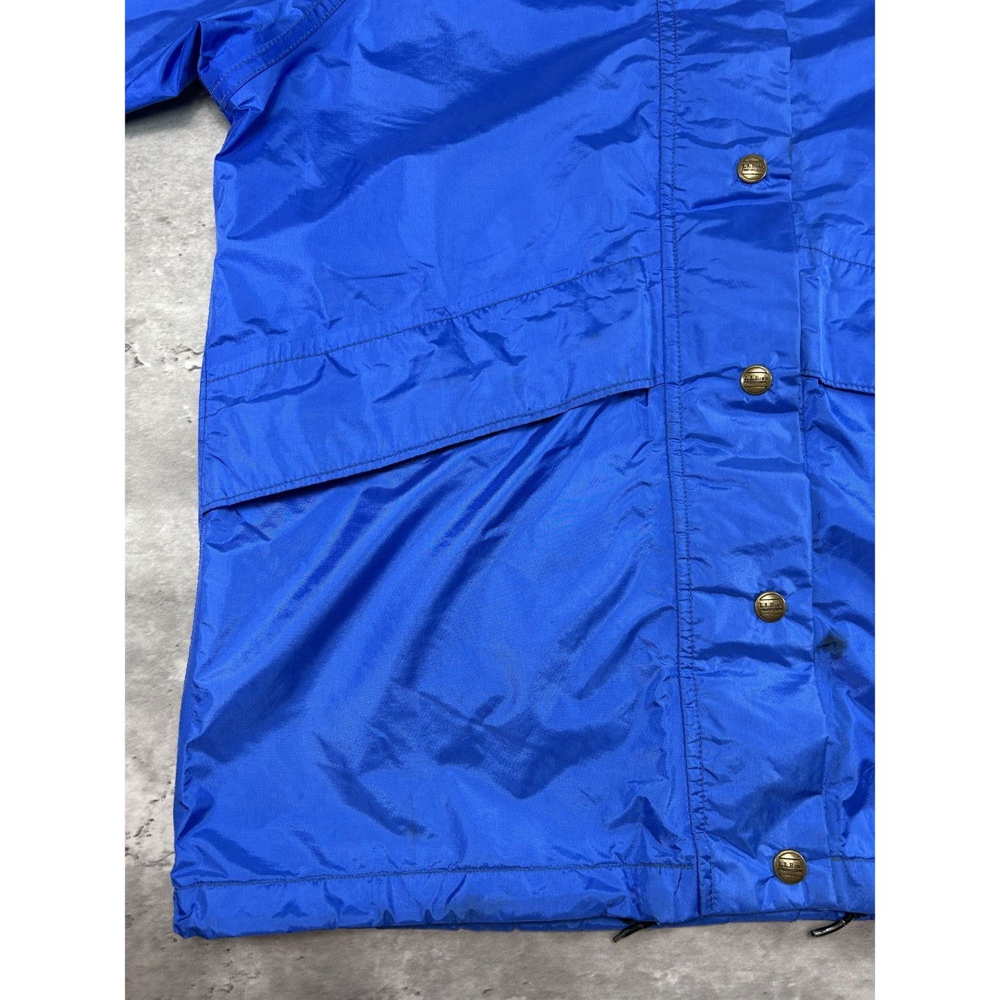 Vintage Womens 80s/90s L.L. Bean Nylon Full Zip Hooded Windbreaker Jacket Size M
