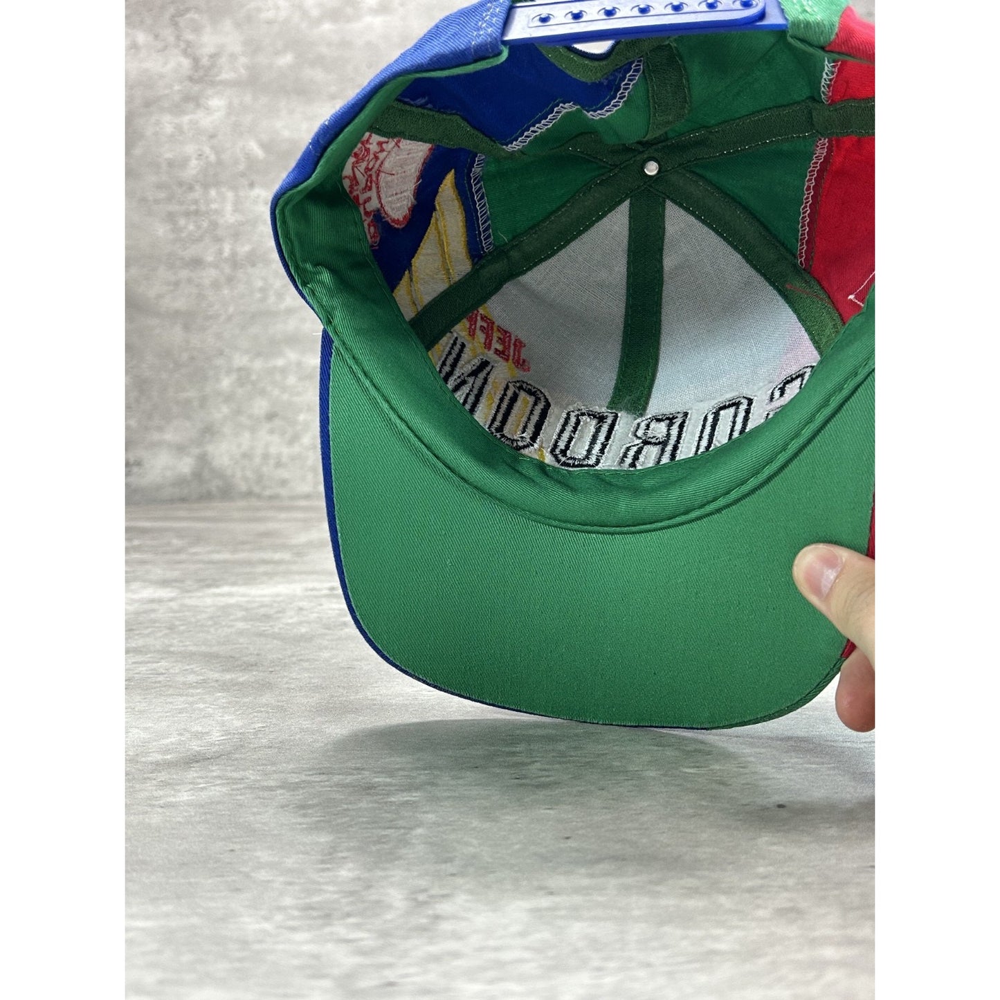 Vintage 90s Jeff Gordon #24 Dupont Racing Embroidered Nascar Snapback Hat OSFA