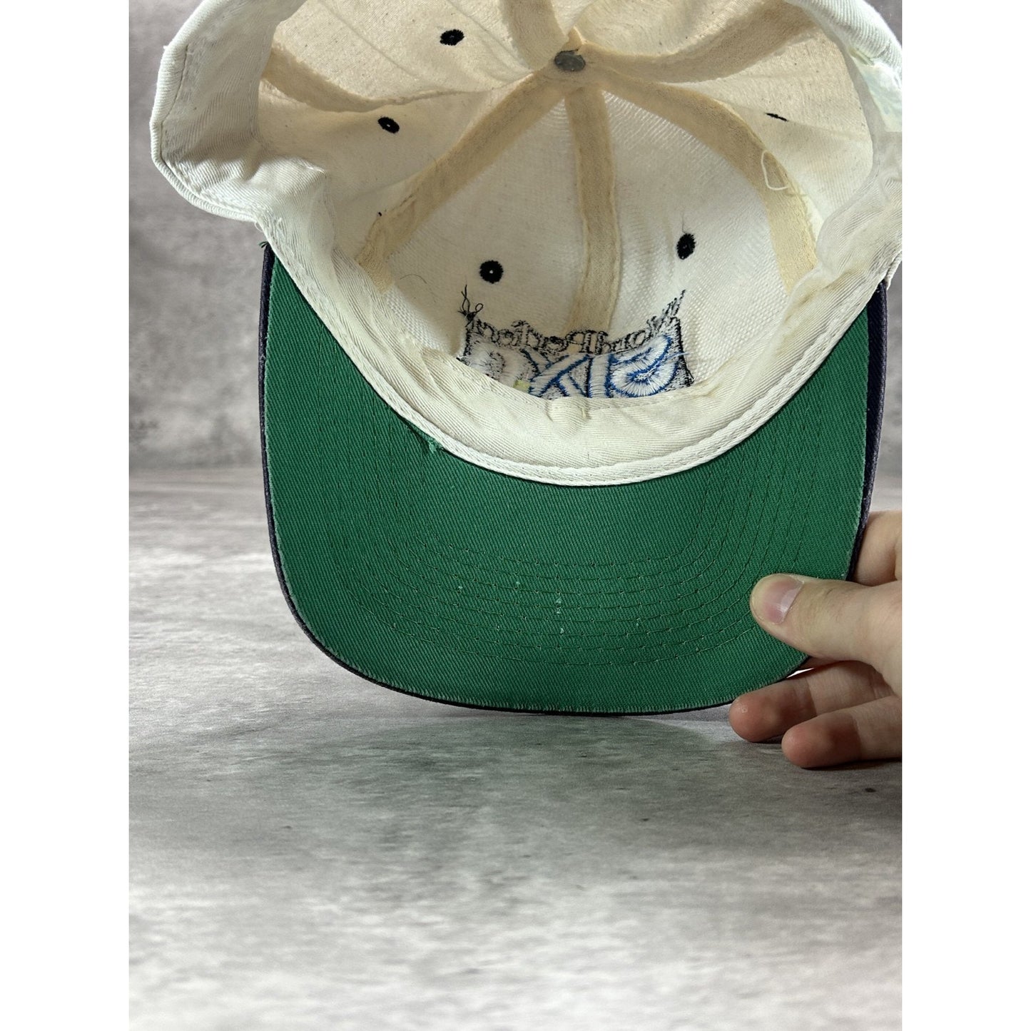 Vintage 90s Wordperfect Six.0 Embroidered Spellout Snapback Hat OSFA White