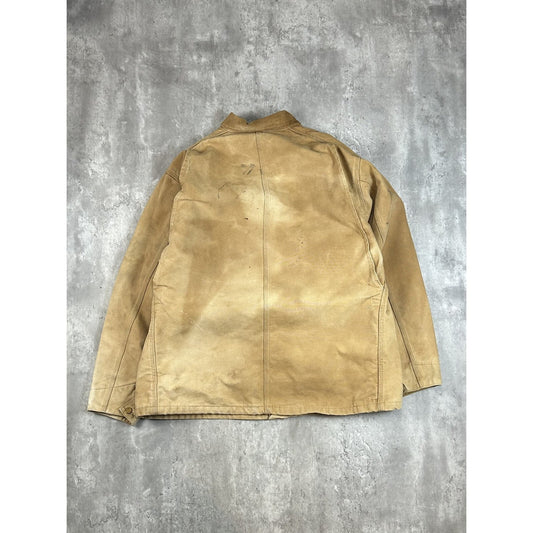 Vintage 1989 Carhartt Blanket Lined Canvas Workwear Chore Jacket Size XXL