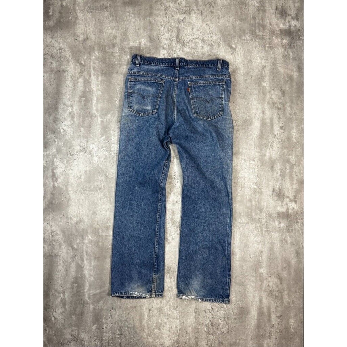 Vintage 80s/90s Levis Orange Tab Dark Wash Denim Pants Size 36W Blue