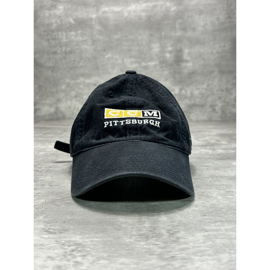 Vintage 2000s Pittsburgh Penguins NHL Embroidered Spellout Strapback Hat OSFA