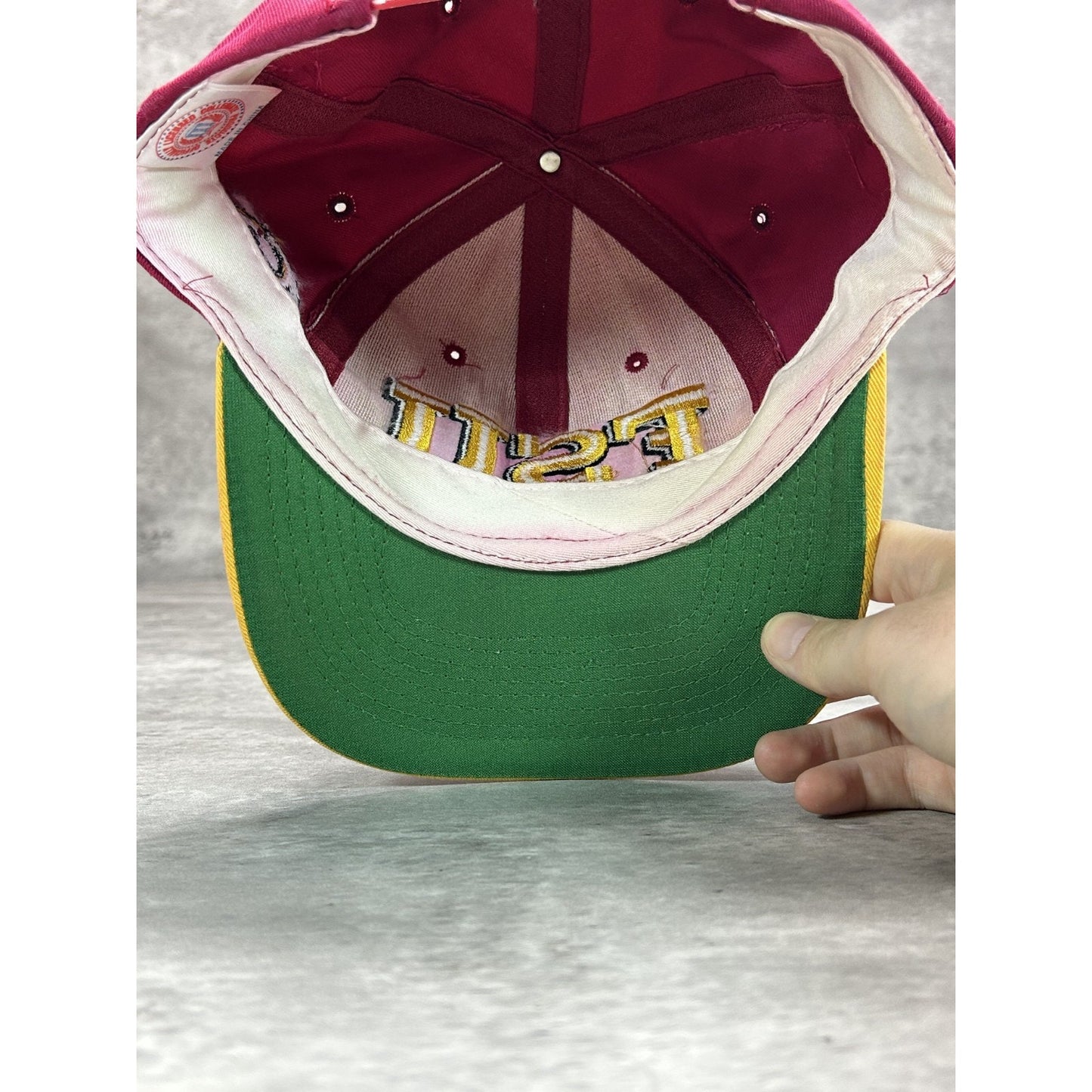 Vintage 90s Florida State Seminoles NCAA Embroidered Logo Snapback Hat OSFA