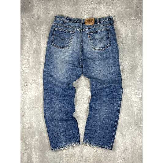 Vintage 80s/90s Levis 619 Orange Tab Medium Wash Denim Pants Size 36 Blue