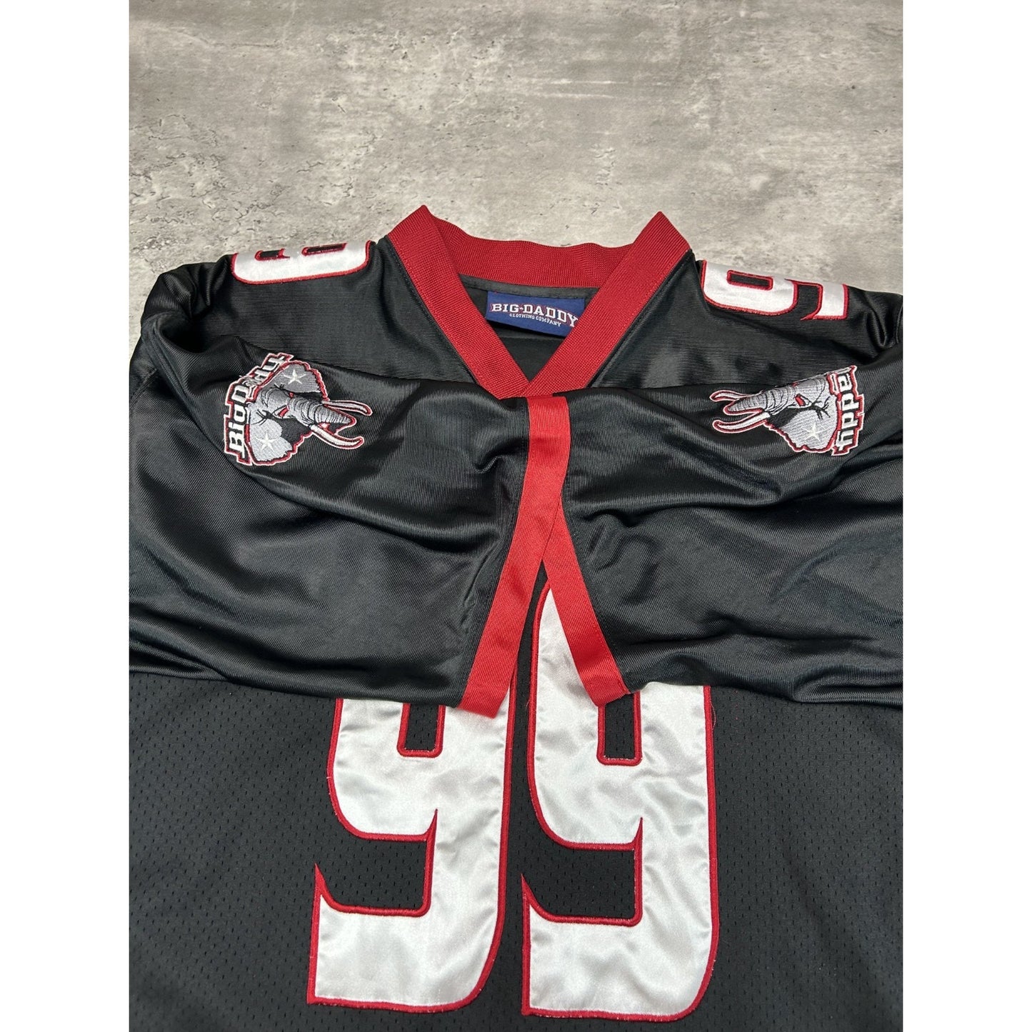 Vintage Y2K Big Daddy #99 Stitched Football Jersey Size XL Black