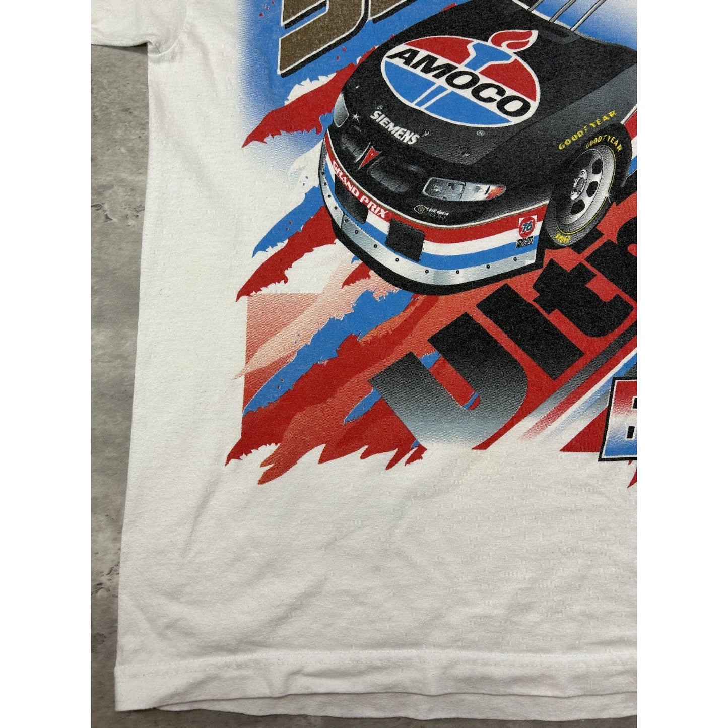 Vintage Dave Blaney #93 Amoco Racing Nascar All Over Print T-Shirt Size XL