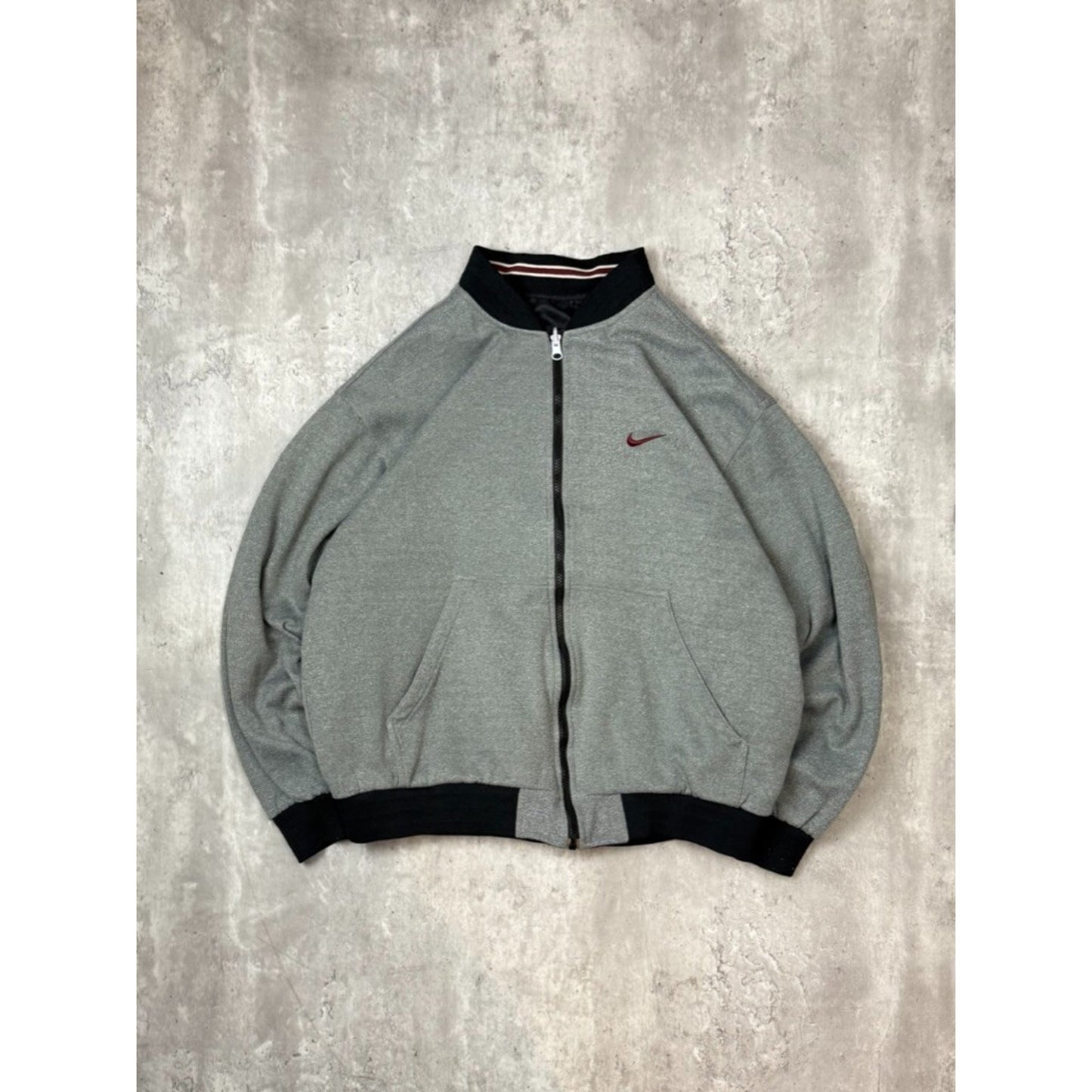 Vintage 90s Nike Embroidered Swoosh Reversible Bomber Jacket Size XL