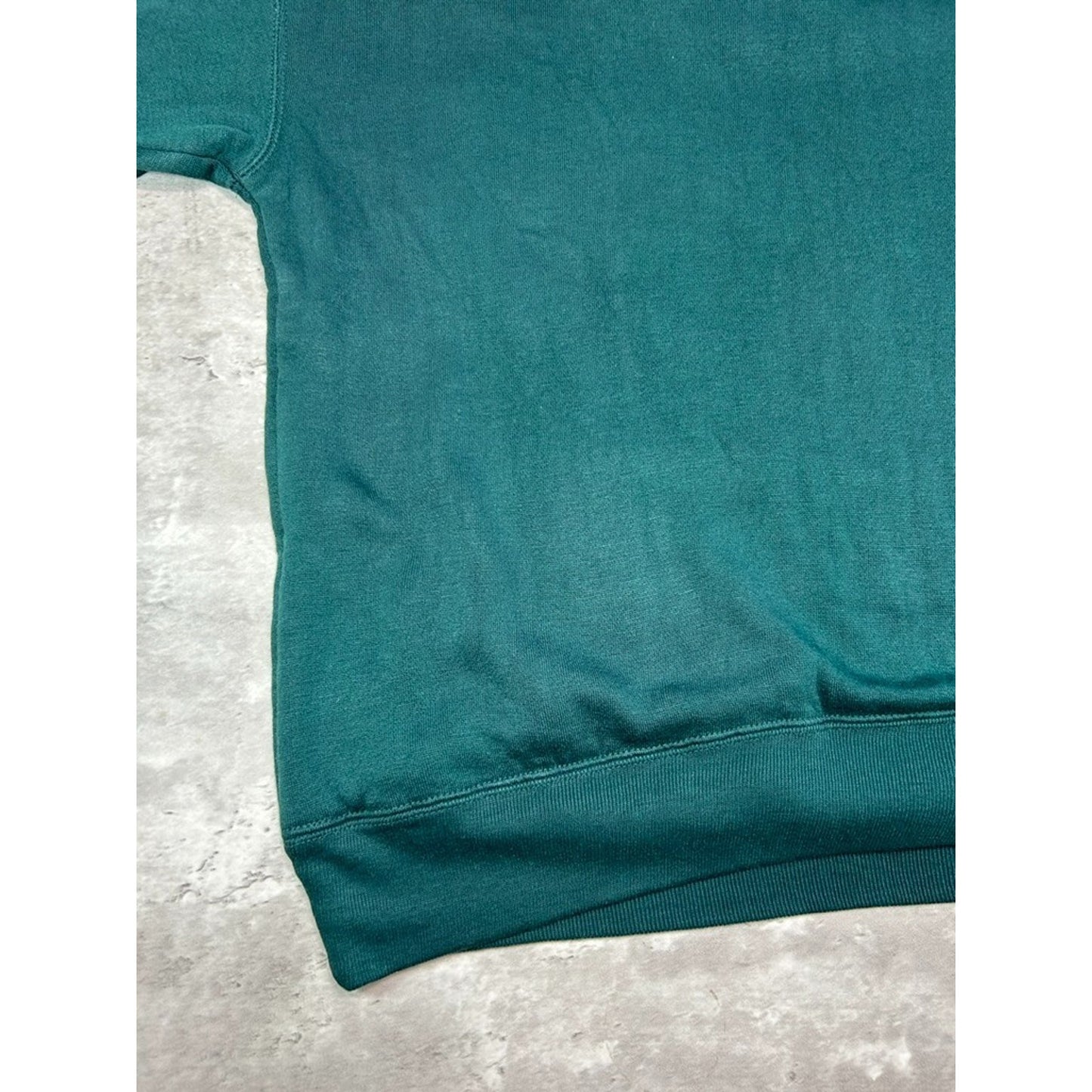 Vintage Coleman Outdoors Blank 1/4 Button Pullover Hooded Sweatshirt Size Large