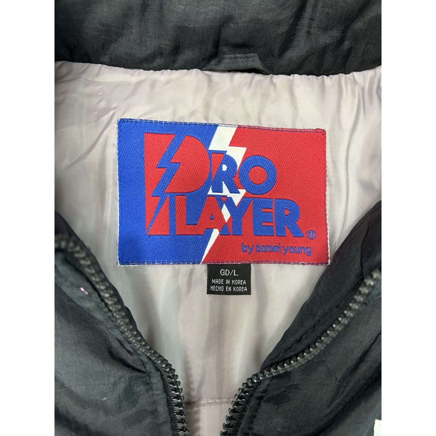 Vintage 90s Oakland Raiders NFL Insulated Hooded Pro Player Jacket Size Large