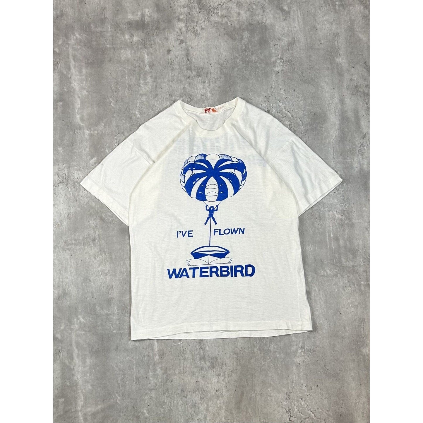 Vintage 1980s I've Flown To Waterbird Parasailing Destination T-Shirt Size Medium