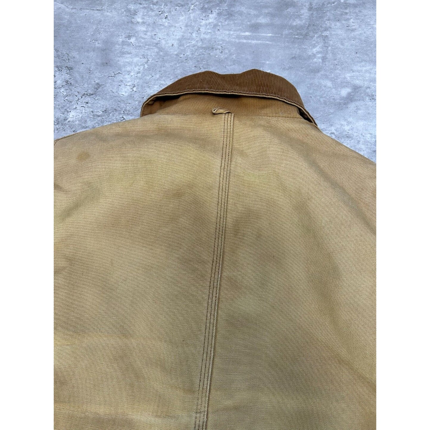 Vintage Carhartt Quilted Lined Canvas Workwear Cropped Arctic Jacket Size XL
