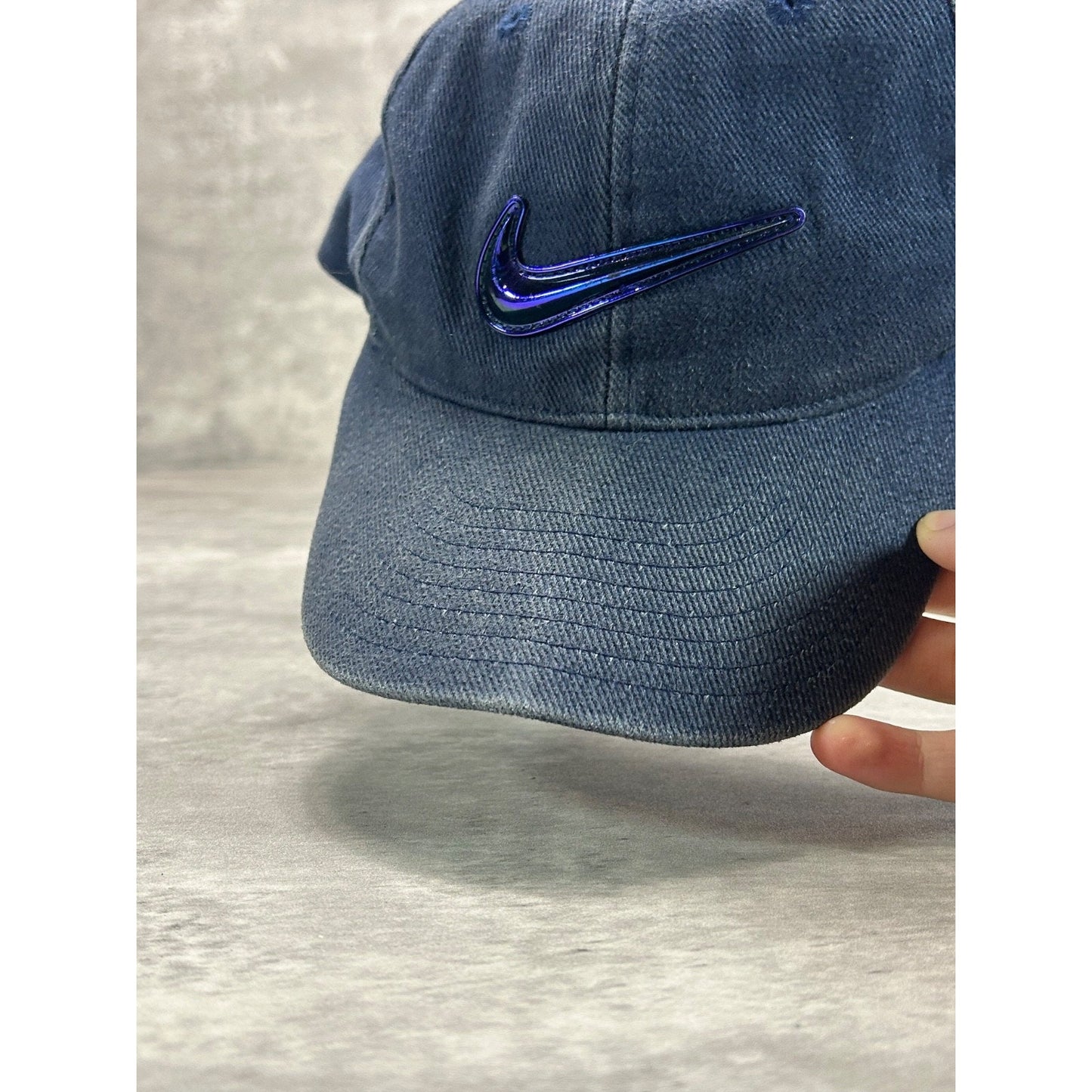 Vintage 90s Nike Metallic Swoosh Snapback Hat OSFA