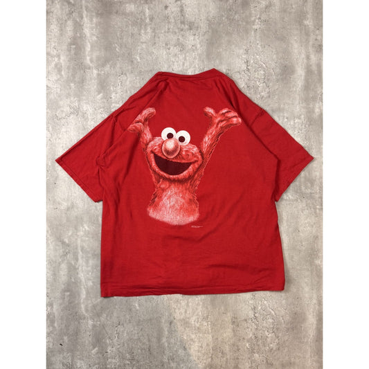 Vintage 90s Sesame Street Elmo Monster Wear Tv Show Promo T-Shirt Size XL