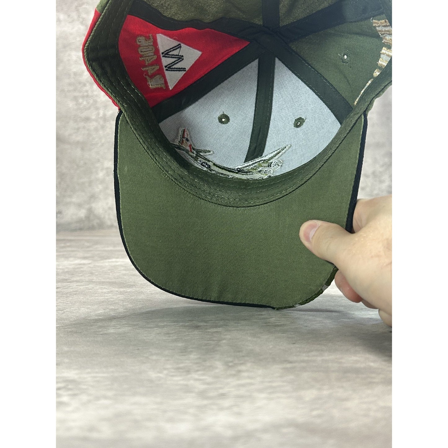 Vintage 90s B-17 War Plane US Air Force Embroidered Strapback Hat OSFA