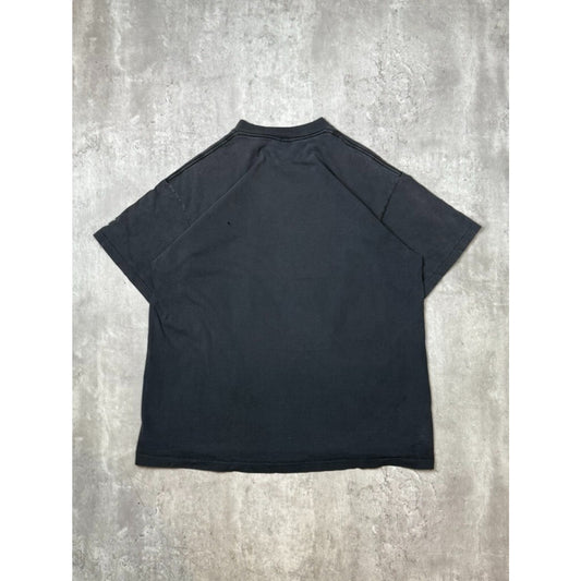 Vintage 1990 With Wings As Eagles Scripture Lightning Graphic T-Shirt Size XL