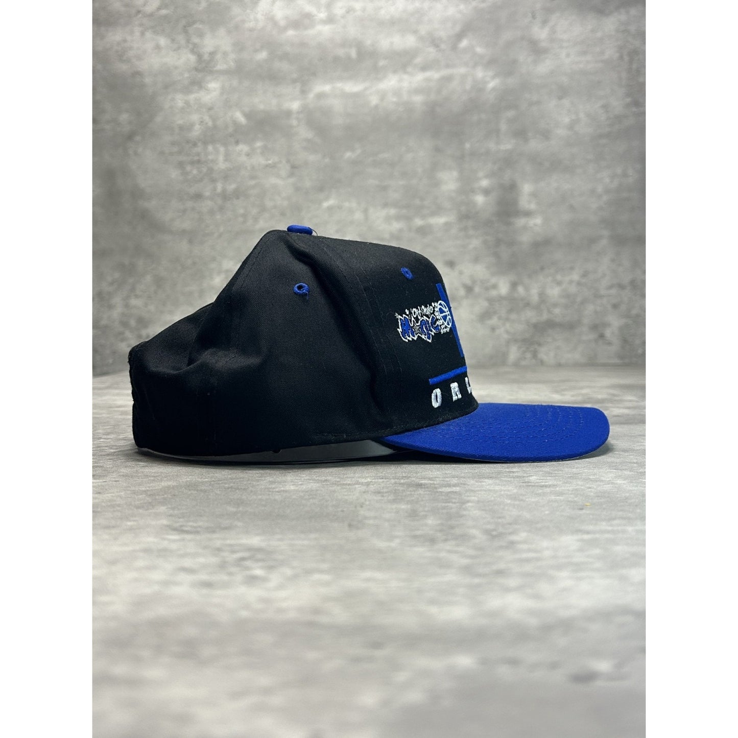 Vintage 90s Orlando Magic NBA Embroidered Spellout Snapback Hat YOUTH