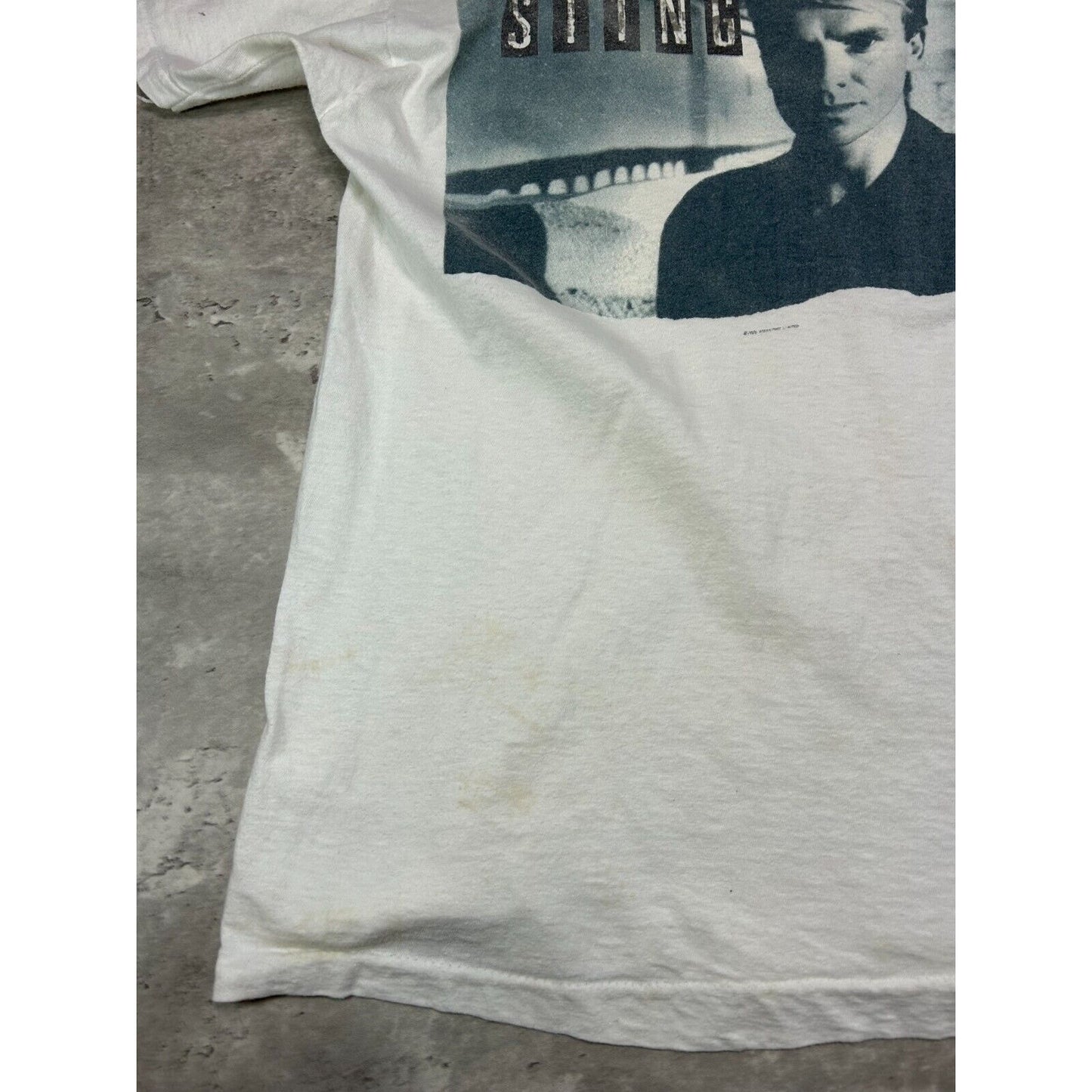 Vintage 1985 Sting The Dream Of The Blue Turtles World Tour T-Shirt Size Small