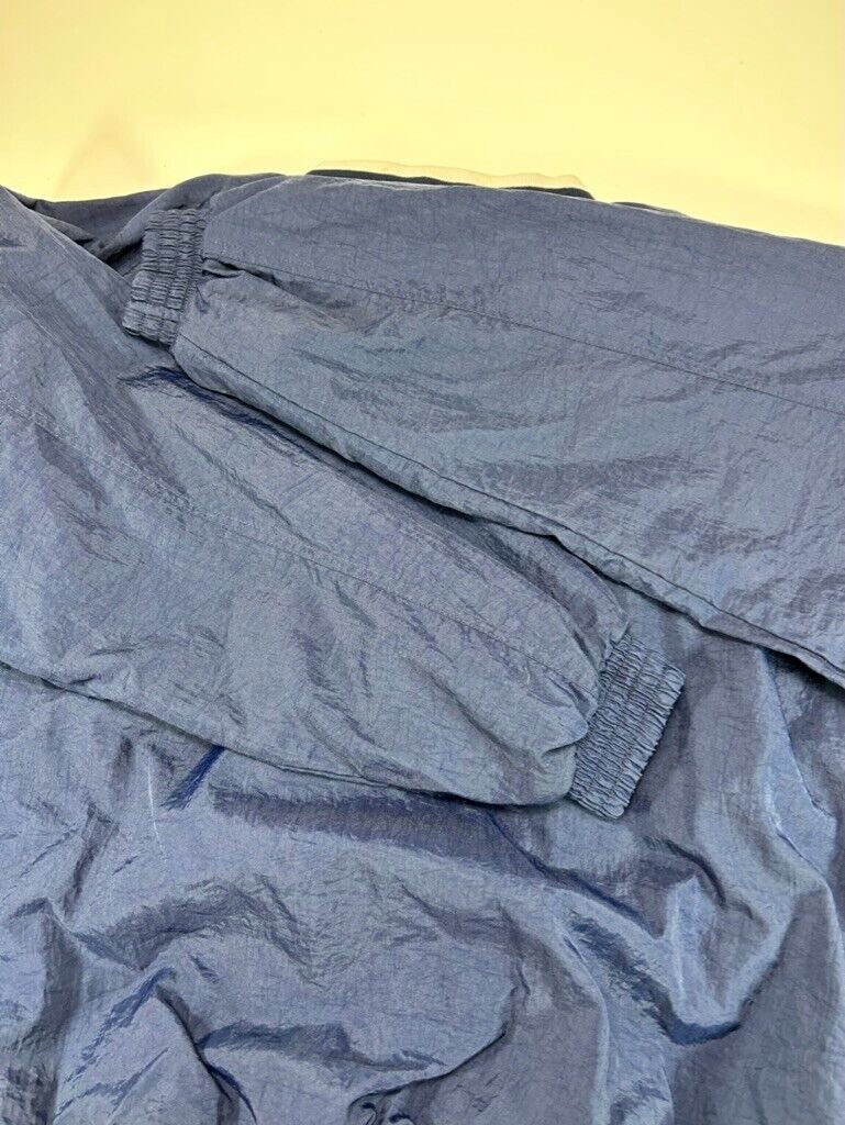 Vintage Notre Dame Fighting Irish NCAA Pullover Windbreaker Jacket Size XL Blue