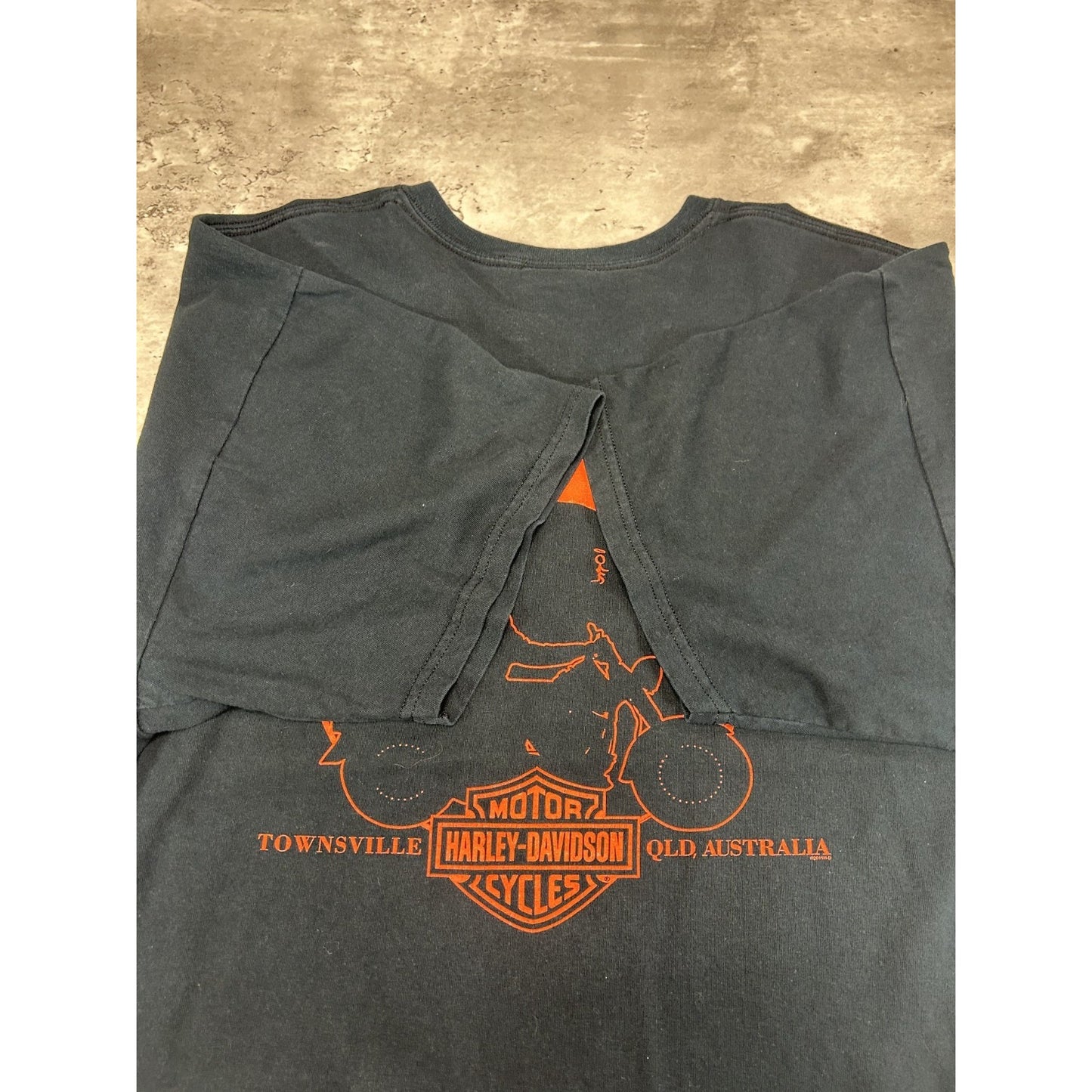 Vintage Harley Davidson Australia Kangaroo Sunset Graphic T-Shirt Size 2XL