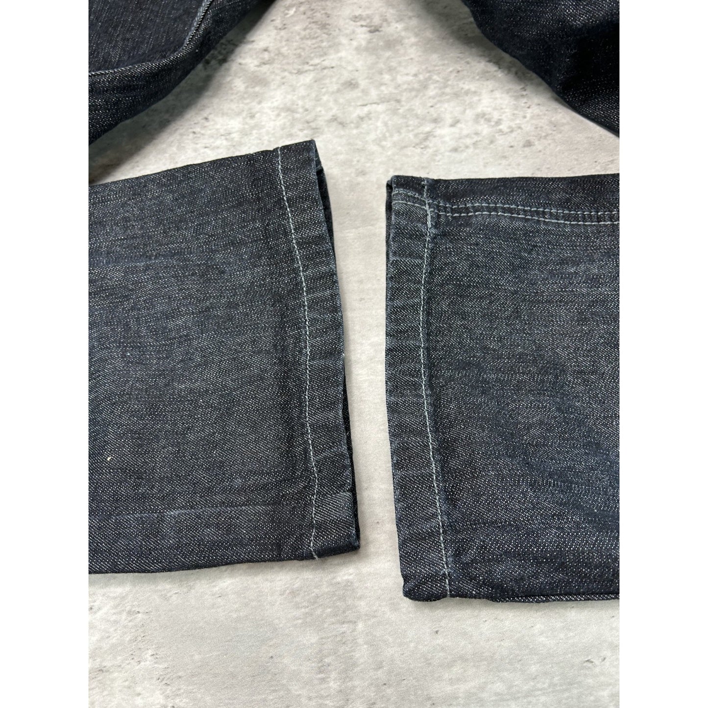 Vintage Y2K Akcess Embroidered Back Pocket Black Denim Pants Size 37